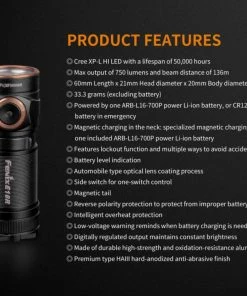 FENIX E18R 750 LUMENS RECHARGEABLE EDC FLASHLIGHT Flashlights