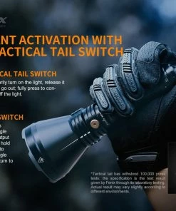 FENIX HT18 1500 LUMENS LONG RANGE FLASHLIGHT