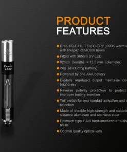 FENIX LD02V2.0 70 LUMENS PENLIGHT WITH UV LIGHT Flashlights