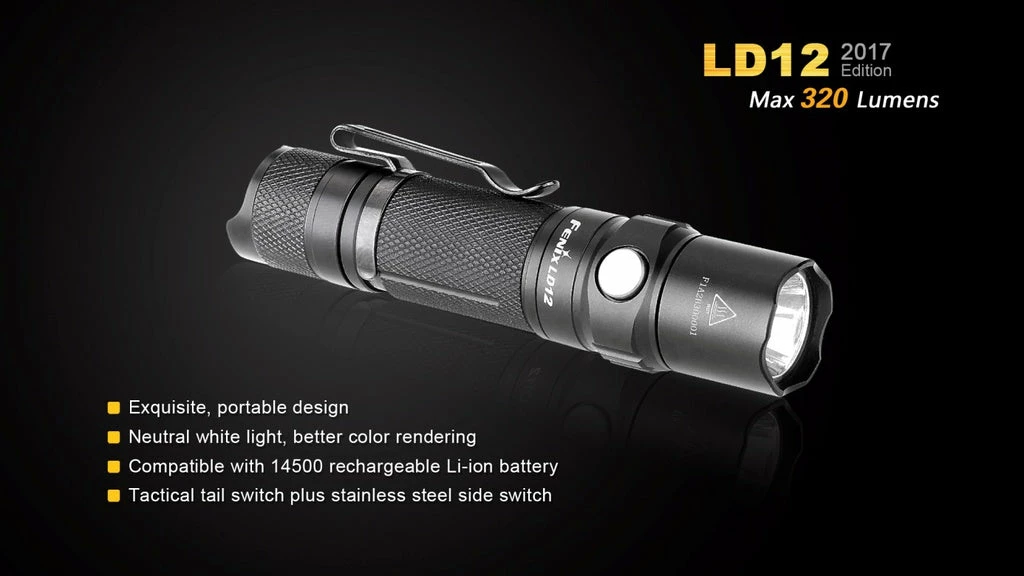 FENIX LD12 320 LUMENS EDC POCKET FLASHLIGHT Flashlights 14 FENIX LD12 320 LUMENS EDC POCKET FLASHLIGHT Flashlights
