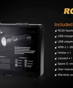 FENIX RC20 1000 LUMENS RECHARGEABLE FLASHLIGHT