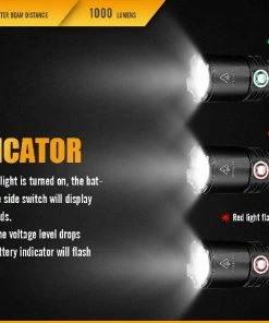 FENIX TK20R 1000 LUMENS RECHARGEABLE FLASHLIGHT