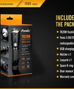FENIX TK20R 1000 LUMENS RECHARGEABLE FLASHLIGHT