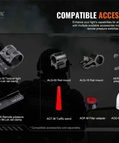 FENIX TK20R V2.0 3000 LUMENS RECHARGEABLE TAC FLASHLIGHT