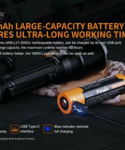 FENIX TK22UE HIGH-PERFORMANCE RECHARGEABLE FLASHLIGHT - 1600 LUMENS