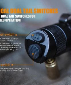 FENIX TK25 RED HUNTING FLASHLIGHT - 1000 LUMENS