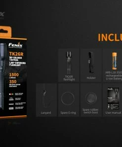 FENIX TK26R 1500 LUMENS LAW ENFORCEMENT TACTICAL FLASHLIGHT Flashlights