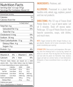 Emergency Essentials Freeze Dried Potato Dices - Large Can Food & Food Storage