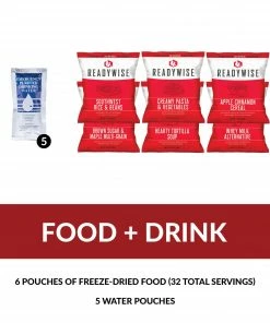 Food & Food Storage ReadyWise 64 Piece Survival Backpack- Black