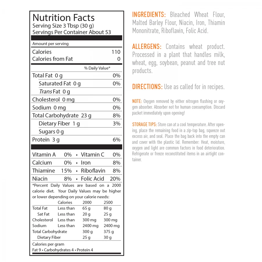 Emergency Essentials White Flour Food & Food Storage 2 Emergency Essentials White Flour Food & Food Storage