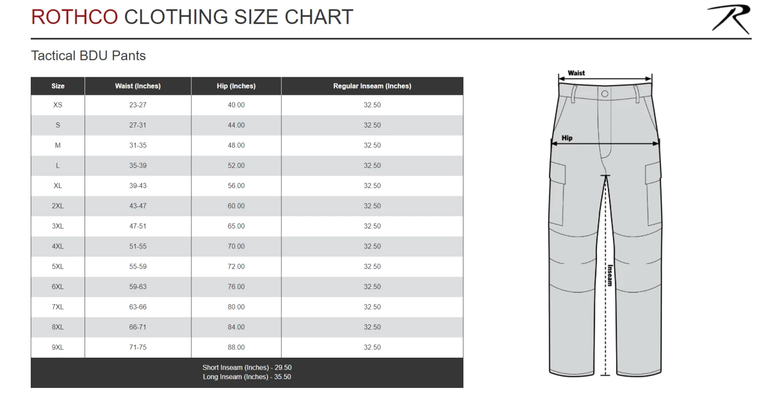 Rothco Rip-Stop BDU Pant - Woodland Camo 5 Rothco Rip-Stop BDU Pant - Woodland Camo
