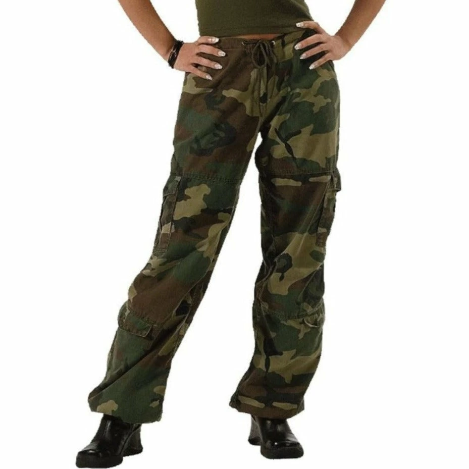 Rothco Women's Camo Vintage Paratrooper Fatigue Pants 1 Rothco Women's Camo Vintage Paratrooper Fatigue Pants