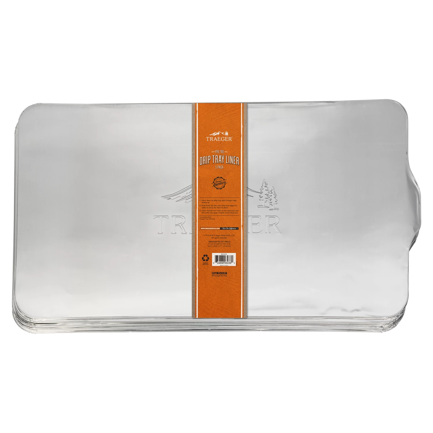 Traeger Accessories TRAEGER PRO 780 5 PACK DRIP TRAY LINER 1 Traeger Accessories TRAEGER PRO 780 5 PACK DRIP TRAY LINER