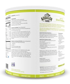 Augason Farms Freeze Dried Sliced Strawberries Food & Food Storage