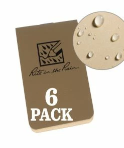 Waterproof Notebooks Rite In The Rain Weatherproof On The Go Wallet Notebook 6 Pack