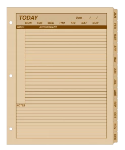 Rite In The Rain Weatherproof Daily Calendar Set 8.5 In. X 11 In. Waterproof Notebooks