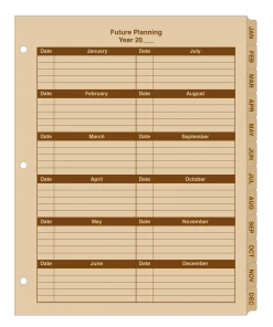 Rite In The Rain Weatherproof Weekly Calendar Set 8.5 In. X 11 In. Waterproof Notebooks