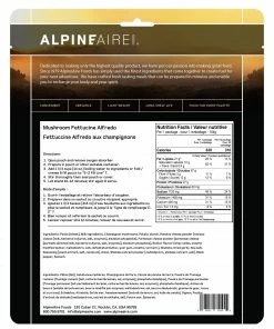 AlpineAire Wild Mushroom Fettuccine Alfredo