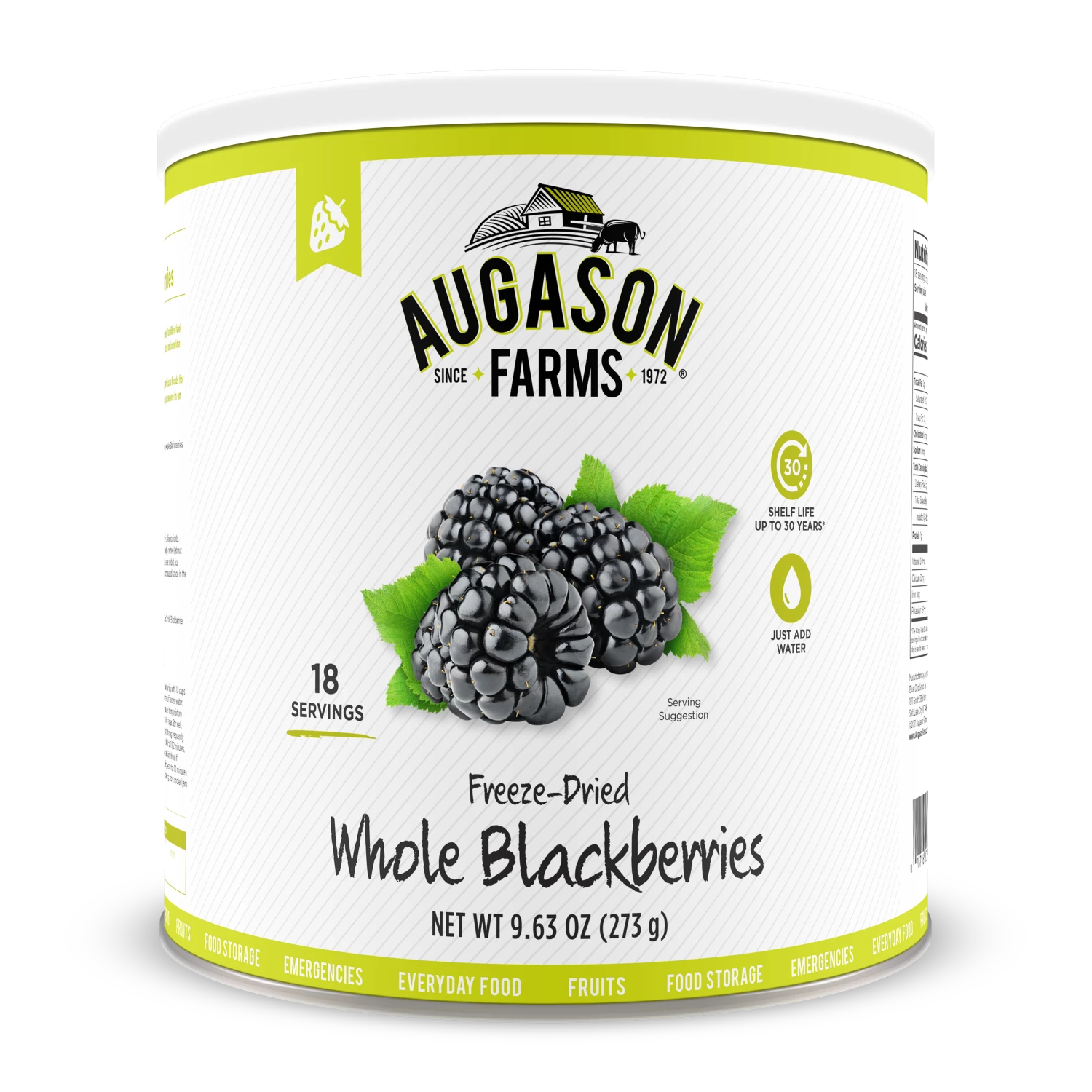 Augason Farms Freeze Dried Blackberries 1 Augason Farms Freeze Dried Blackberries