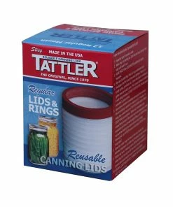 Tattler Regular Reusable Canning Lids With Rings - 12 Lids Food & Food Storage