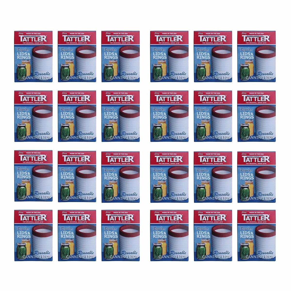 Tattler Regular Reusable Canning Lids With Rings - 288 Lids Food & Food Storage 1 Tattler Regular Reusable Canning Lids With Rings - 288 Lids Food & Food Storage