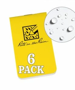Waterproof Notebooks Rite In The Rain Weatherproof On The Go Wallet Notebook 6 Pack