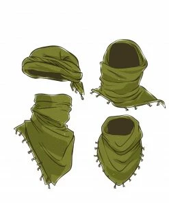 Rothco Gadsden Snake Shemagh Tactical Desert Scarf - One Size