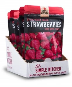 ReadyWise Simple Kitchen Freeze-Dried Strawberries - 6 Pack