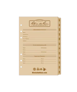 Rite In The Rain Weatherproof Weekly Calendar Set, 5 In. X 7 In.