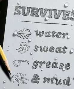 Waterproof Notebooks Rite In The Rain Weatherproof Top Spiral DOPE Logbook, 4 In. X 6 In.