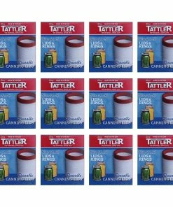 Tattler Wide Reusable Canning Lids With Rings - 144 Lids Food & Food Storage