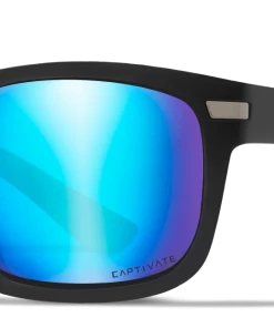 WILEY X HELIX - CAPTIVATE Polarized Blue Mirror With Matte Black Frame