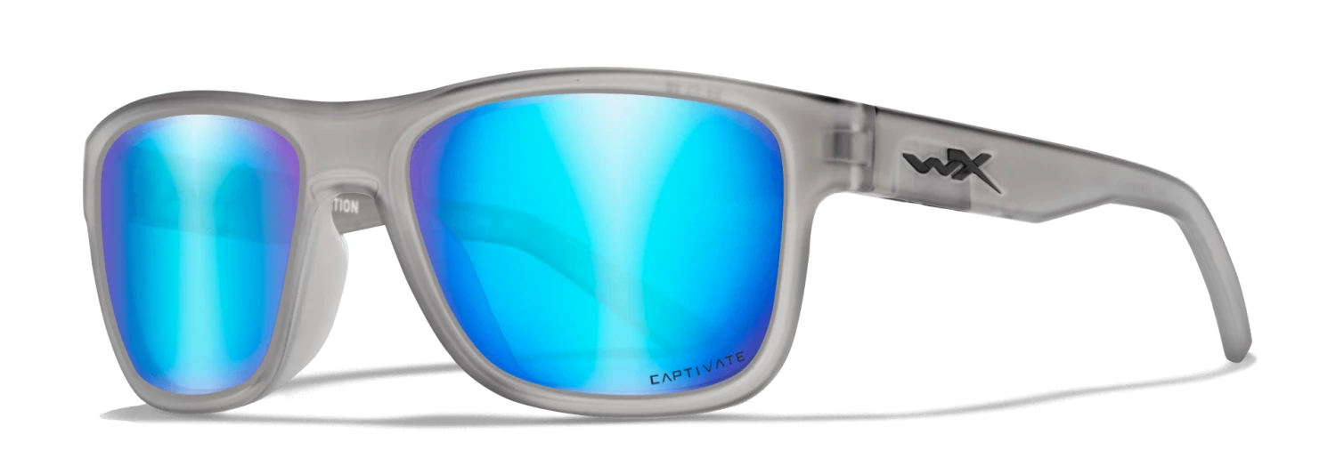 WILEY X OVATION - CAPTIVATE Polarized Blue Mirror With Matte Slate Frame 1 WILEY X OVATION - CAPTIVATE Polarized Blue Mirror With Matte Slate Frame