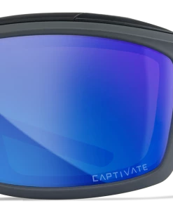 Gear Wiley X Ozone Sunglasses - Matte Grey Frame With Captivate Polarized Blue Lenses