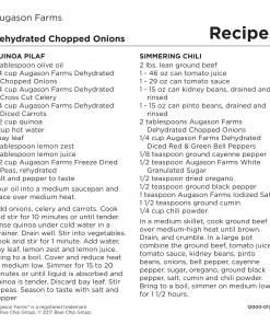 Augason Farms Dehydrated Chopped Onions 17 Augason Farms Dehydrated Chopped Onions