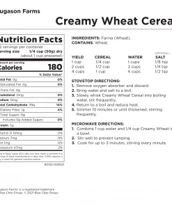 Augason Farms Creamy Wheat Cereal Food & Food Storage